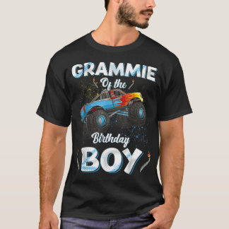 Grammie Of The Birthday Boy Monster Truck Bday Wom T-Shirt