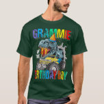 Grammie Of The Birthday Boy Monster Truck Dinosaur T-Shirt<br><div class="desc">Grammie Of The Birthday Boy Monster Truck Dinosaur  .</div>