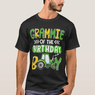 Grammie Of The Birthday Boy Tractors Farm Trucks F T-Shirt