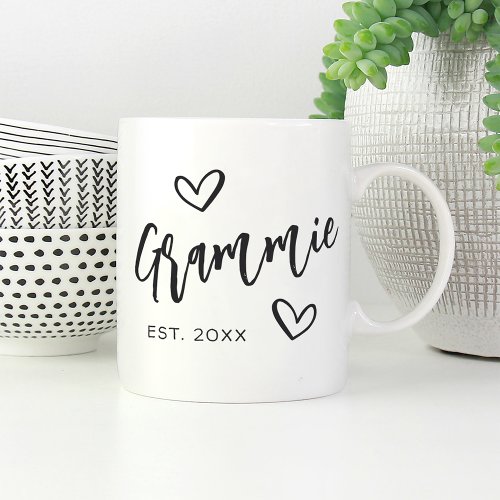 Grammie Year Established Grandma Coffee Mug