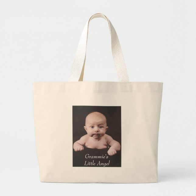Grammie's Little Angel Large Tote Bag (Front)