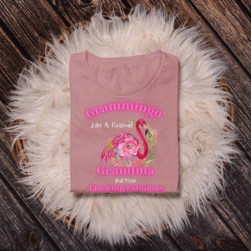 Grammingo Flamingo Graphic Tshirt for Grandma