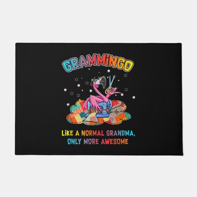 Grammingo Like A Normal Grandma Quilting Doormat (Front)