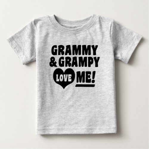 Grammy And Grampy Love Me Baby T_Shirt