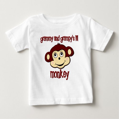 Grammy and Grampys lil monkey Baby T_Shirt