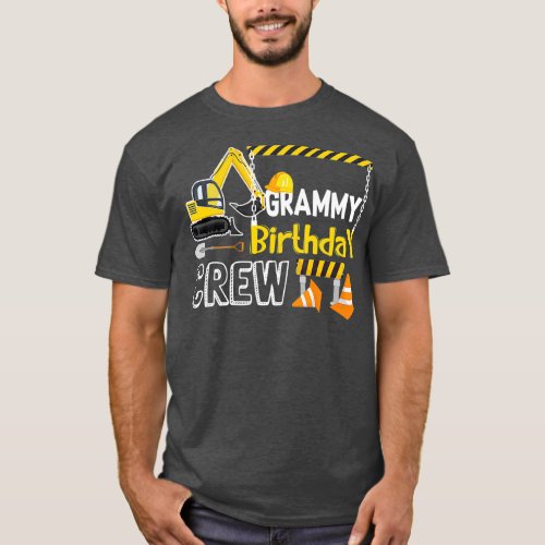 Grammy Birthday Crew Construction s Gift T_Shirt