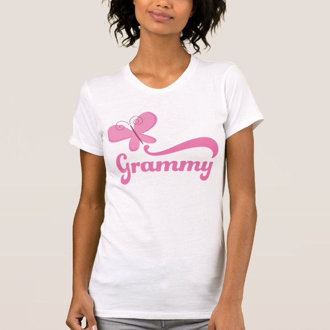 Grammy Butterfly Gift T-Shirt (Front)