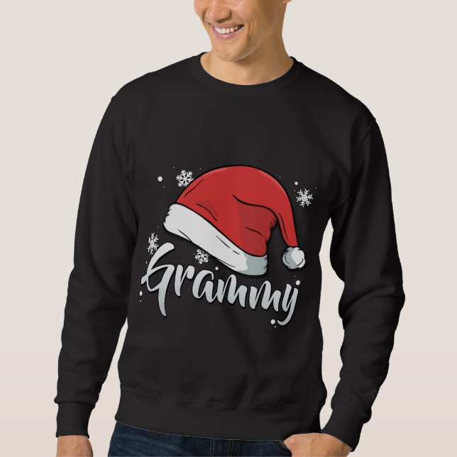 Grammy Christmas Santa Grandma Matching Family Gro Sweatshirt (Front)