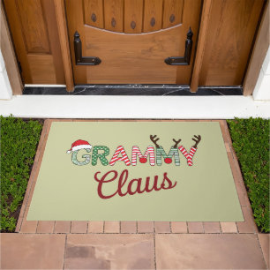 Grammy Claus Christmas Grandma Gift Xmas Doormat