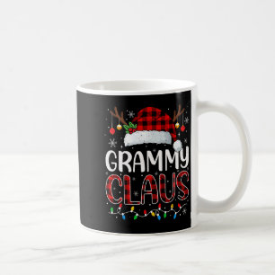 Grammy Claus Christmas Lights Pajama Family Matchi Coffee Mug