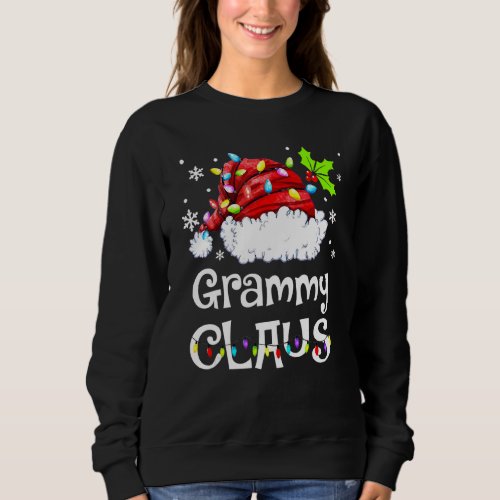 Grammy Claus  Christmas Pajama Family Matching Xma Sweatshirt