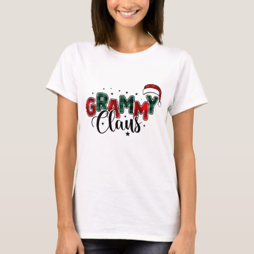 Grammy Claus Christmas Sublimation T_Shirt