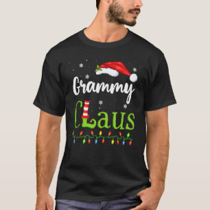 Grammy Claus Funny Grandma Santa Pajamas Christmas T-Shirt