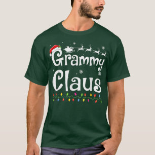 Grammy Claus Funny Grandma Santa Pajamas Christmas T-Shirt