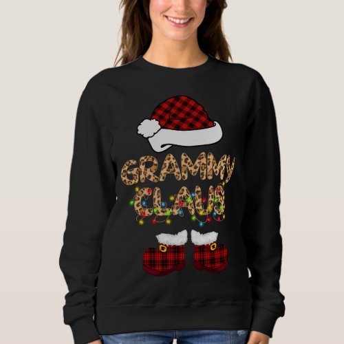 Grammy Claus Santa Hat Christmas Matching Family P Sweatshirt
