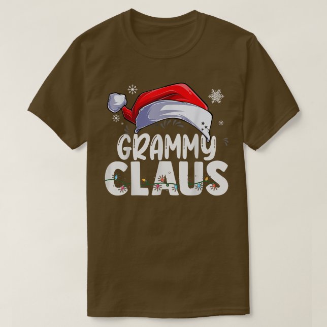 Grammy Claus Xmas Family Matching Grandma Funny Ch T-Shirt (Design Front)