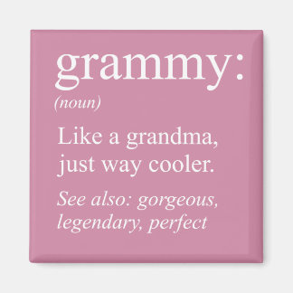 Grammy Definition, Grandma, Nana Gift Magnet