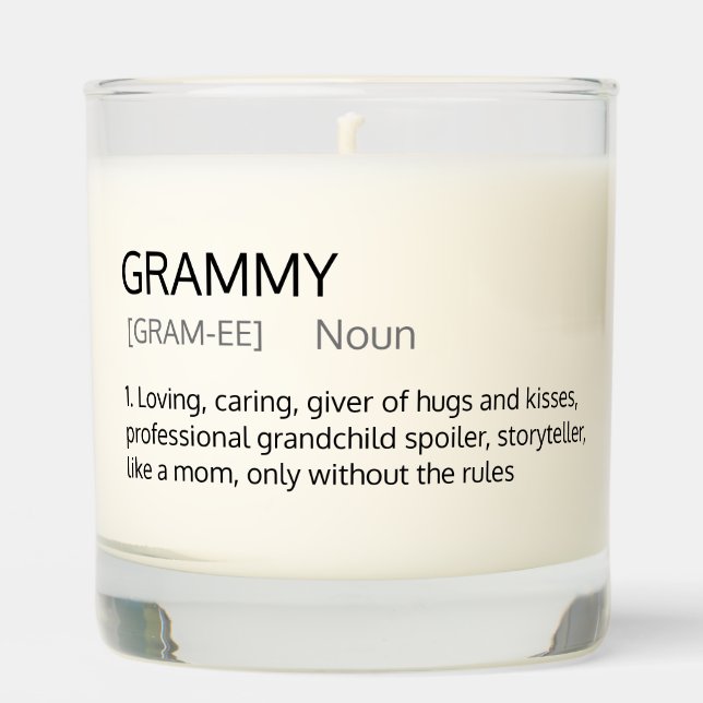 Grammy definition Scented Candle Custom Gift (Front)