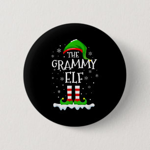 Grammy Elf Squad Xmas Family Matching Group Christ Button