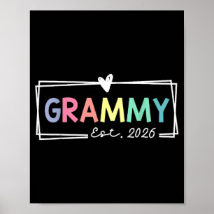 Grammy Est 2026 Promoted To Grandma 2026 For Grand Poster