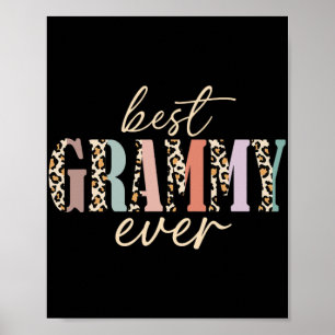 Grammy Ever Leopard Grandma Mothers Day Poster