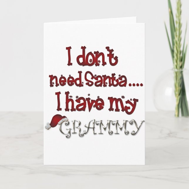 Grammy For Christmas Holiday Card (Front)