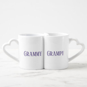Grammy Grampy Ultra-Violet Coffee Mug Set
