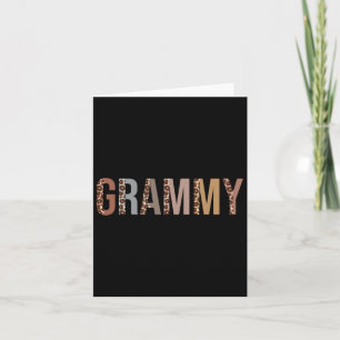 Grammy Leopard Print Mom Cute Mothers Day Funny Gr Card