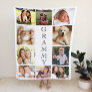 Grammy Multi-Photo Collage Personalized Sherpa Blanket