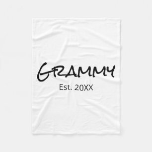 Grammy Nana Gigi Grandma Grandmother D  Fleece Blanket