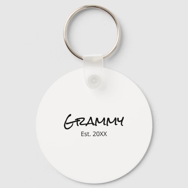 Grammy Nana Gigi Grandma Grandmother D  Keychain (Front)