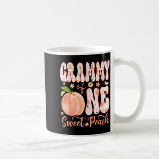 Grammy of One Sweet Peach 1st Birthday Girl Party Coffee Mug