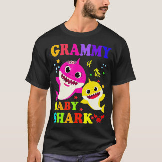 Grammy Of The Baby Shark Birthday Grammy Shark T-Shirt