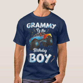 Grammy Of The Birthday Boy Monster Truck Bday Wome T-Shirt