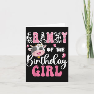 Grammy Of The Birthday Girl Farm Cow 1st Birthday Card
