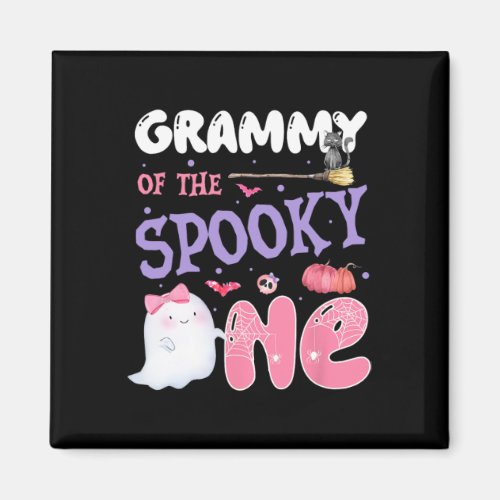 Grammy Of The Spooky One 1st Birthday Halloween Pi Magnet