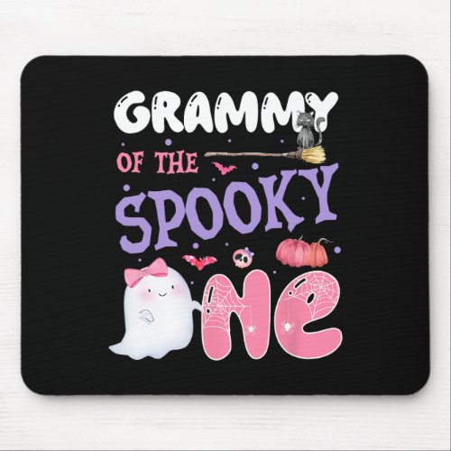 Grammy Of The Spooky One 1st Birthday Halloween Pi Mouse Pad