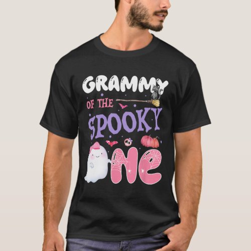 Grammy Of The Spooky One 1st Birthday Halloween Pi T-Shirt