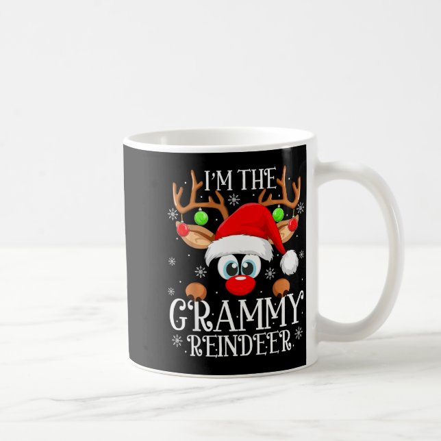 Grammy Reindeer Christmas Family Matching Group Fu Coffee Mug (Right)
