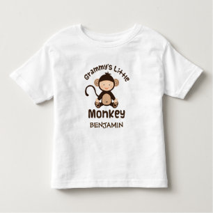 Grammy s Little Monkey Personalized Kids Tshirt