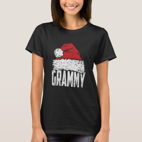 Grammy Santa Hat Christmas Family Matching Pajamas T_Shirt