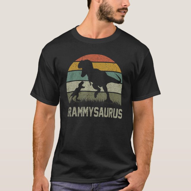 Grammy Saurus T Rex Dinosaur Grammysaurus Family M T-Shirt (Front)
