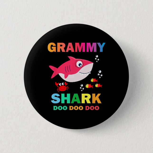Grammy Shark  Button (Front)