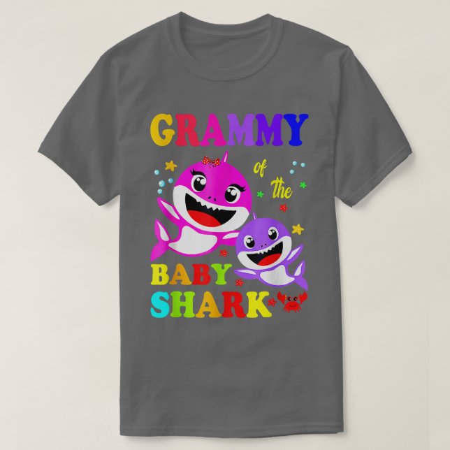 Grammy Shark Grammy Shark Family Mother's Day Birt T-Shirt (Design Front)