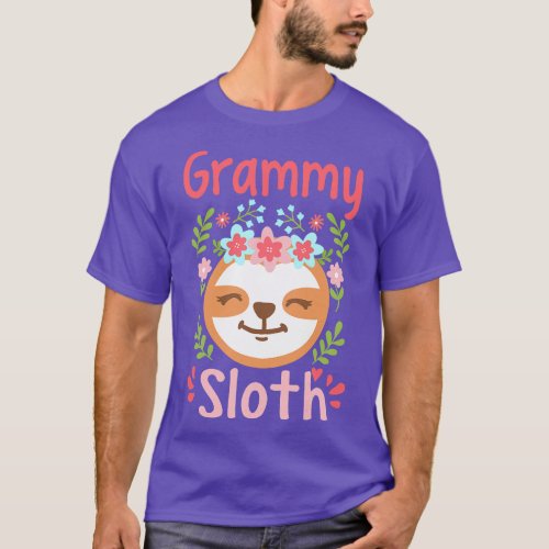 Grammy Sloth Mom Mother Mothers Day Sloth Lover re T_Shirt