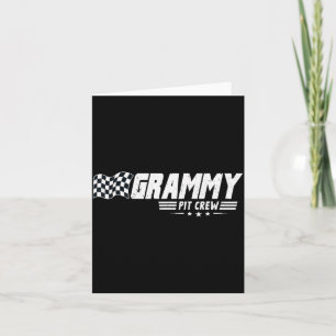 Grammy T Crew Race Car Birthday Family Racing Card