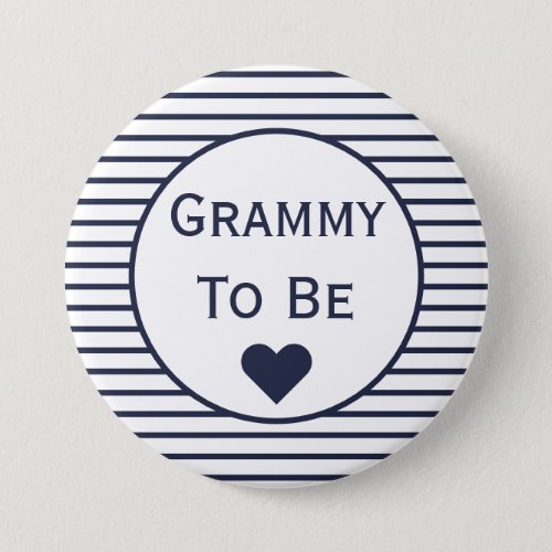 Grammy To Be Baby Shower Button