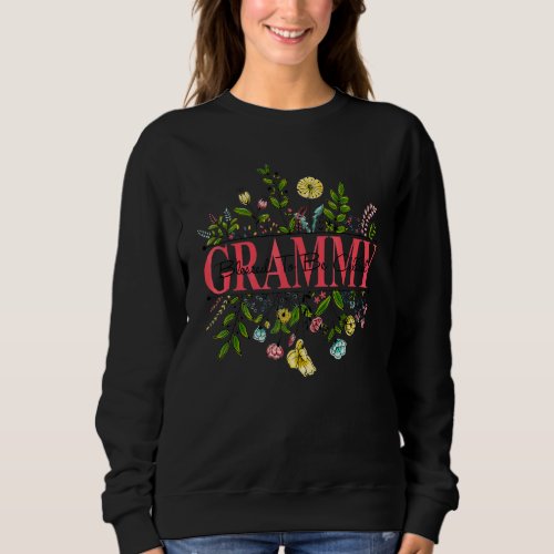 Grammy Wildflower Blessed To Be Called Grammy Moth Sweatshirt