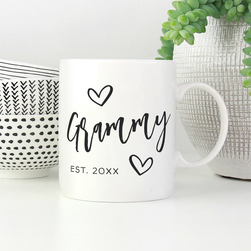 Grammy Year Established Grandma Coffee Mug