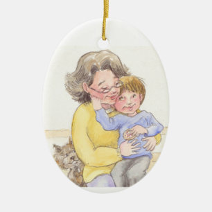 Grammy's Boy Ceramic Ornament